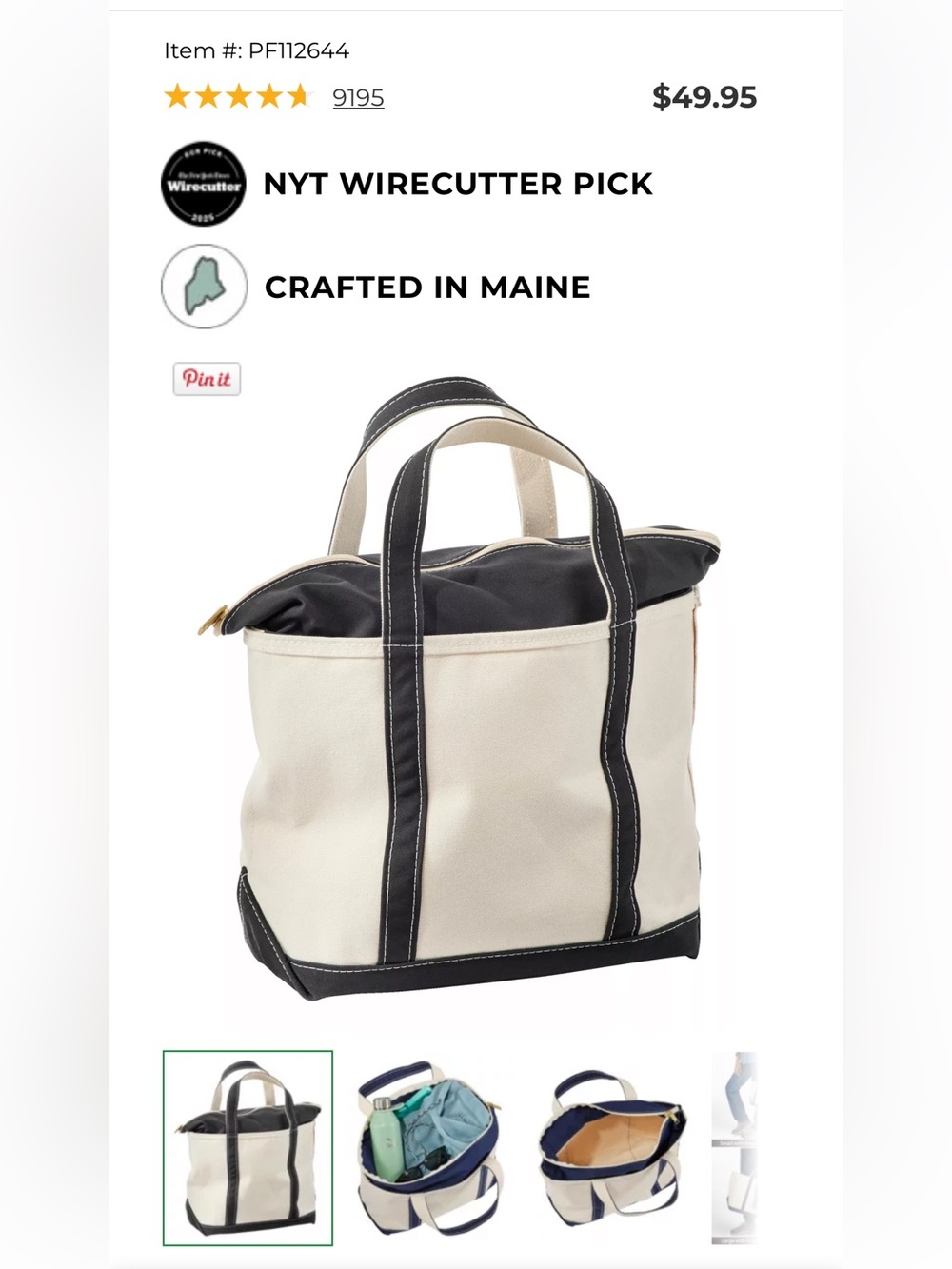 L.L. Bean Boat and Tote®, Zip-Top | Medium